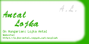 antal lojka business card